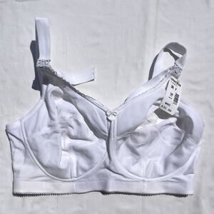 Goddess Revelation Soft Cup Bra 36F White Style 108 Wireless
